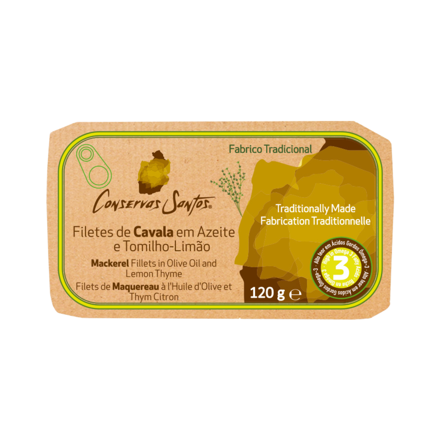 Conservas Santos Mackerel Fillets in Olive Oil and Lemon Thyme