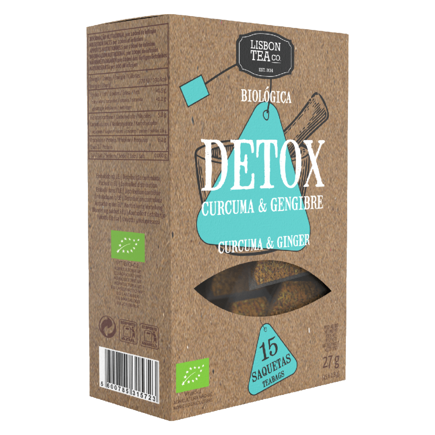 Lisbon Tea Co. Organic Turmeric & Ginger Detox