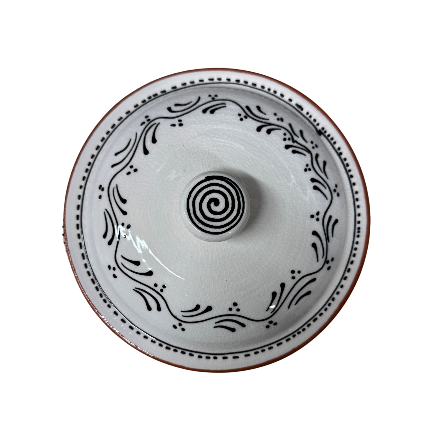 Handpainted Clay Casserole