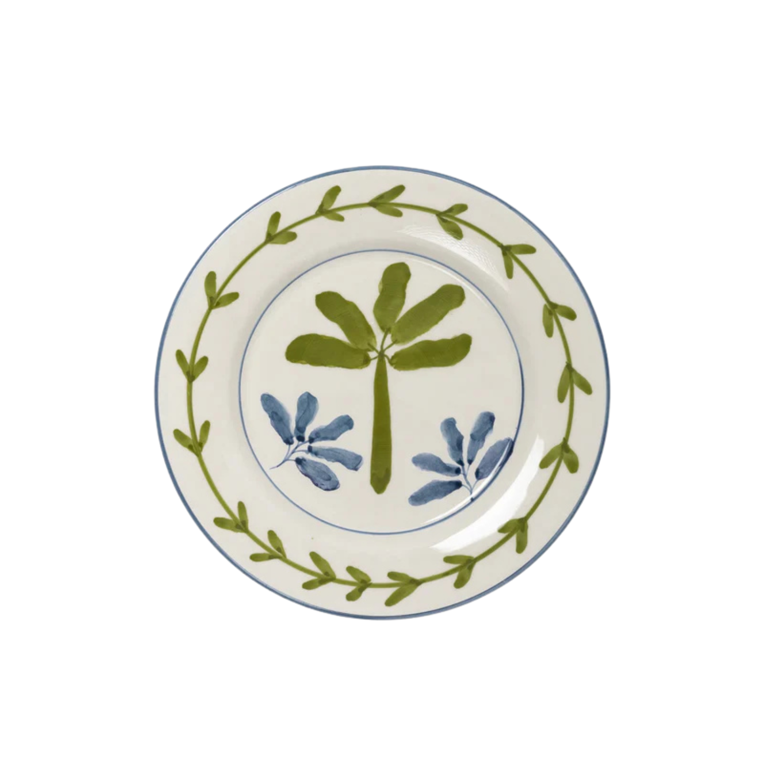 Valsa Bananeira Hand-Painted Dessert Plate