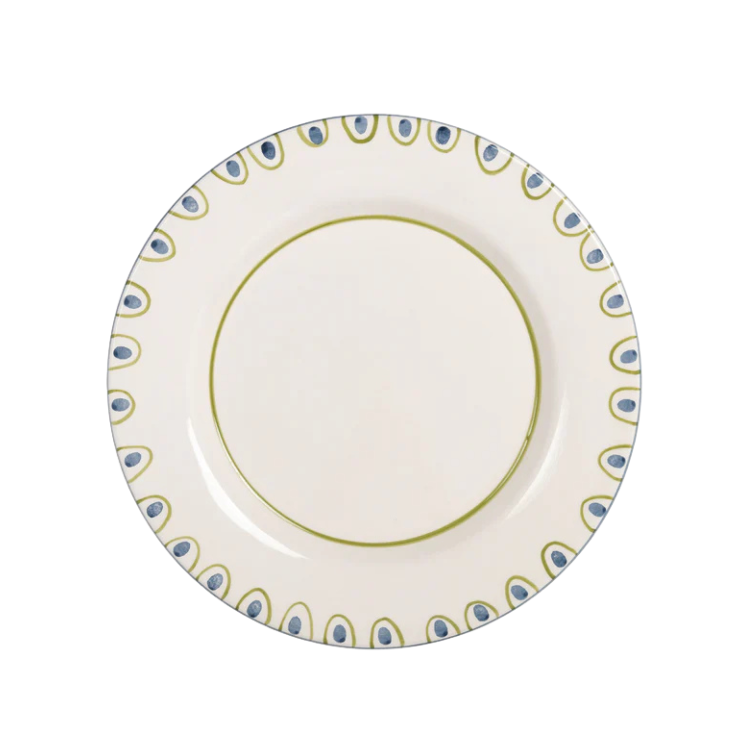 Valsa Coconut Hand-Painted Dinner Plate