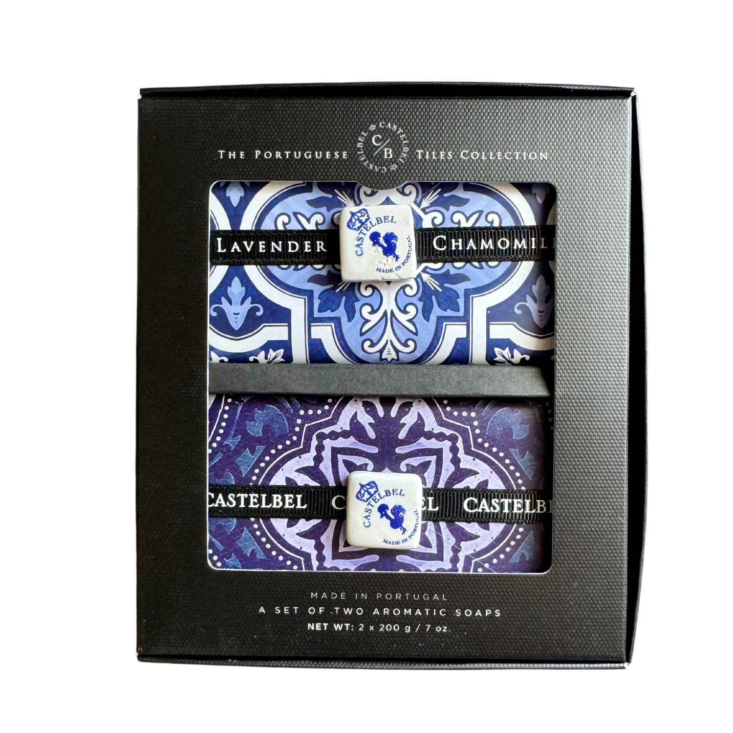 Castelbel Tile Lavender Chamomile & Rhubarb Cassis Soap Set