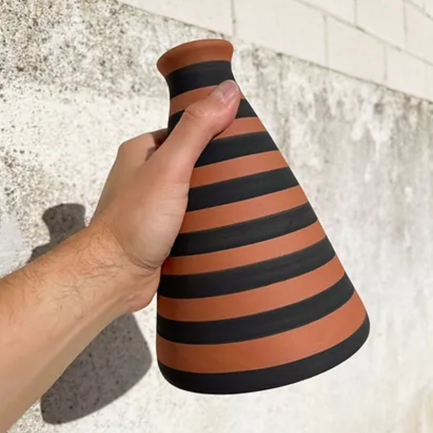 Casa Cubista Horizontal Striped Vase