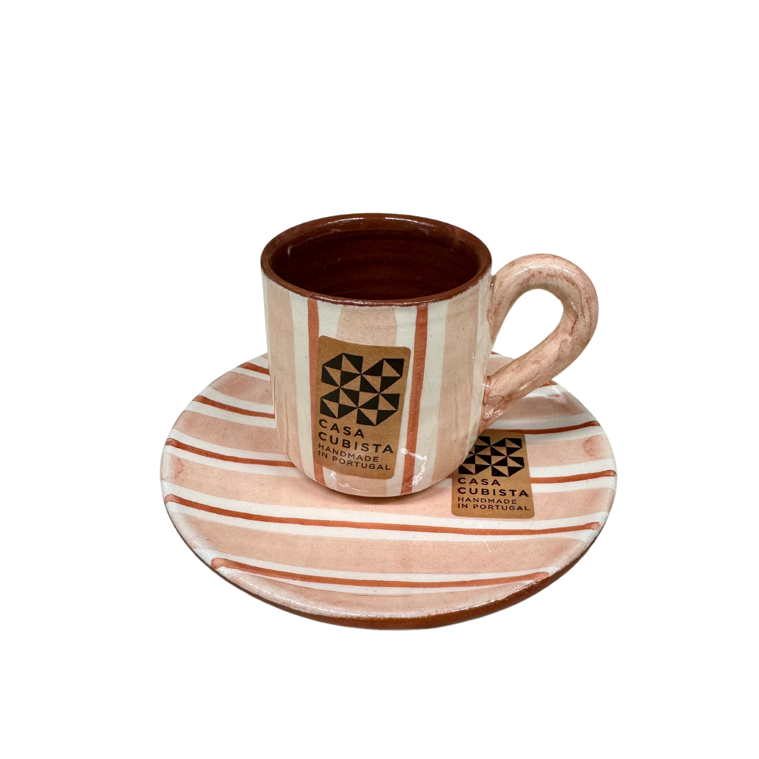 Casa Cubista Vertical Cabana Espresso Cup and Saucer