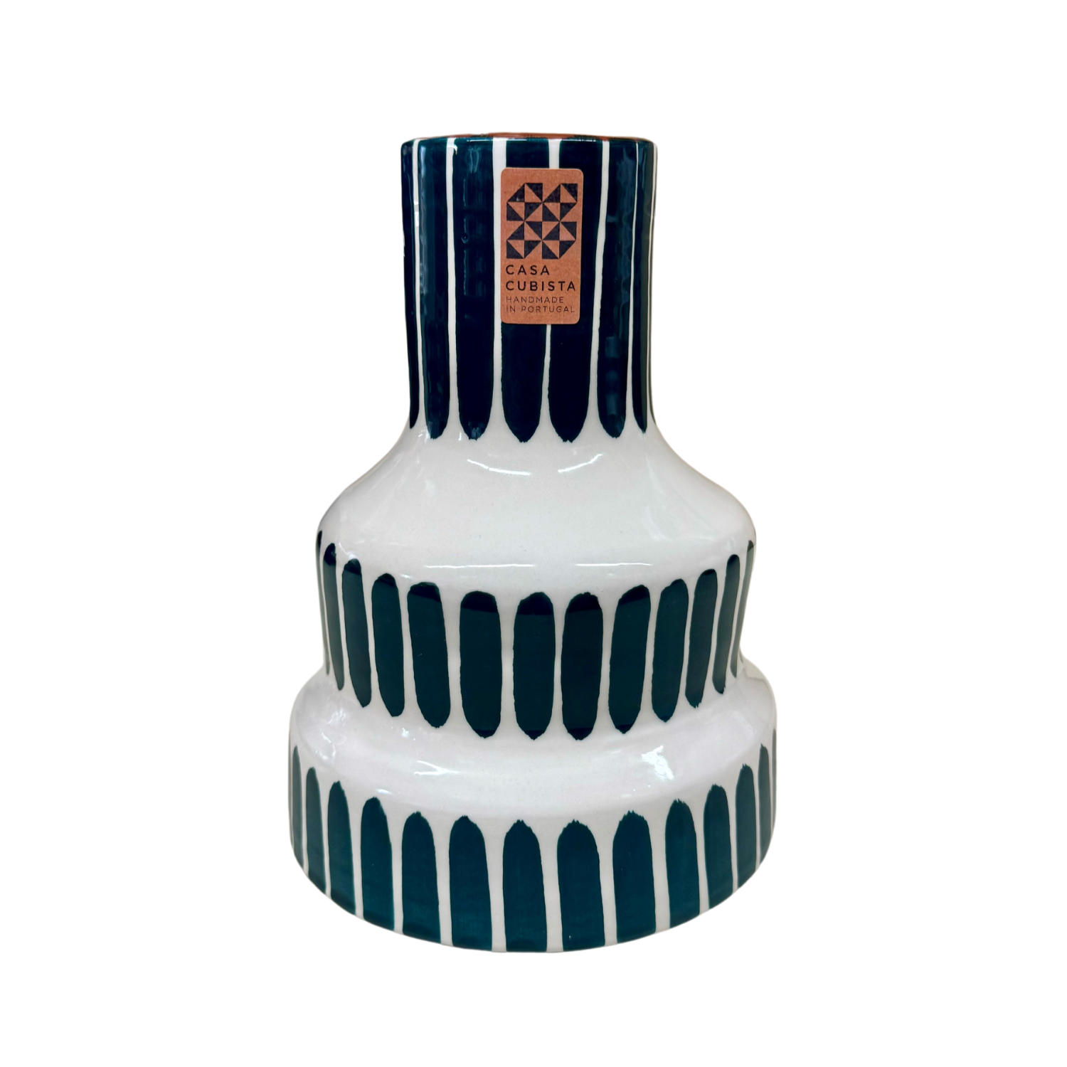 Casa Cubista Large Striped Stepped Vase
