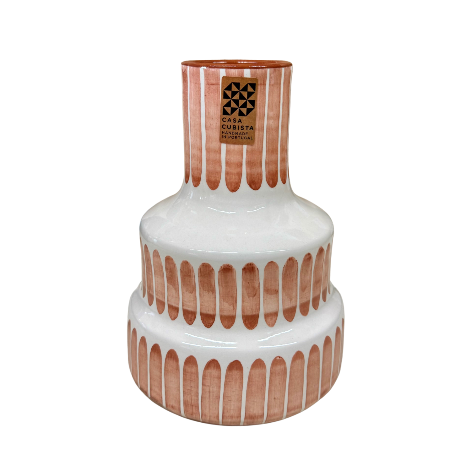 Casa Cubista Large Striped Stepped Vase