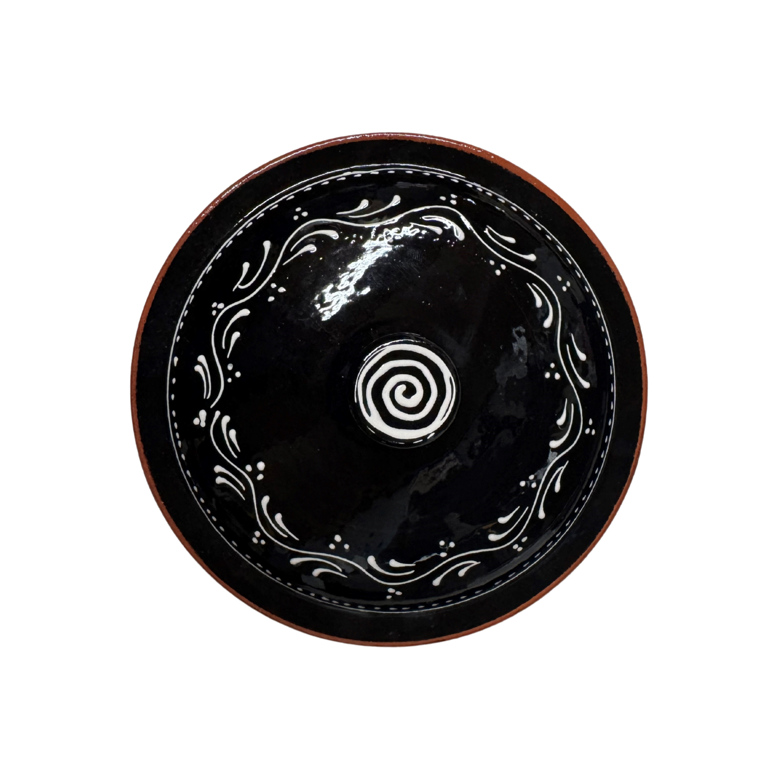 Handpainted Clay Casserole