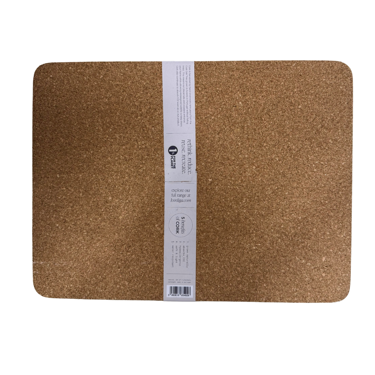 LIGA Natural Cork Placemats - Set of 4