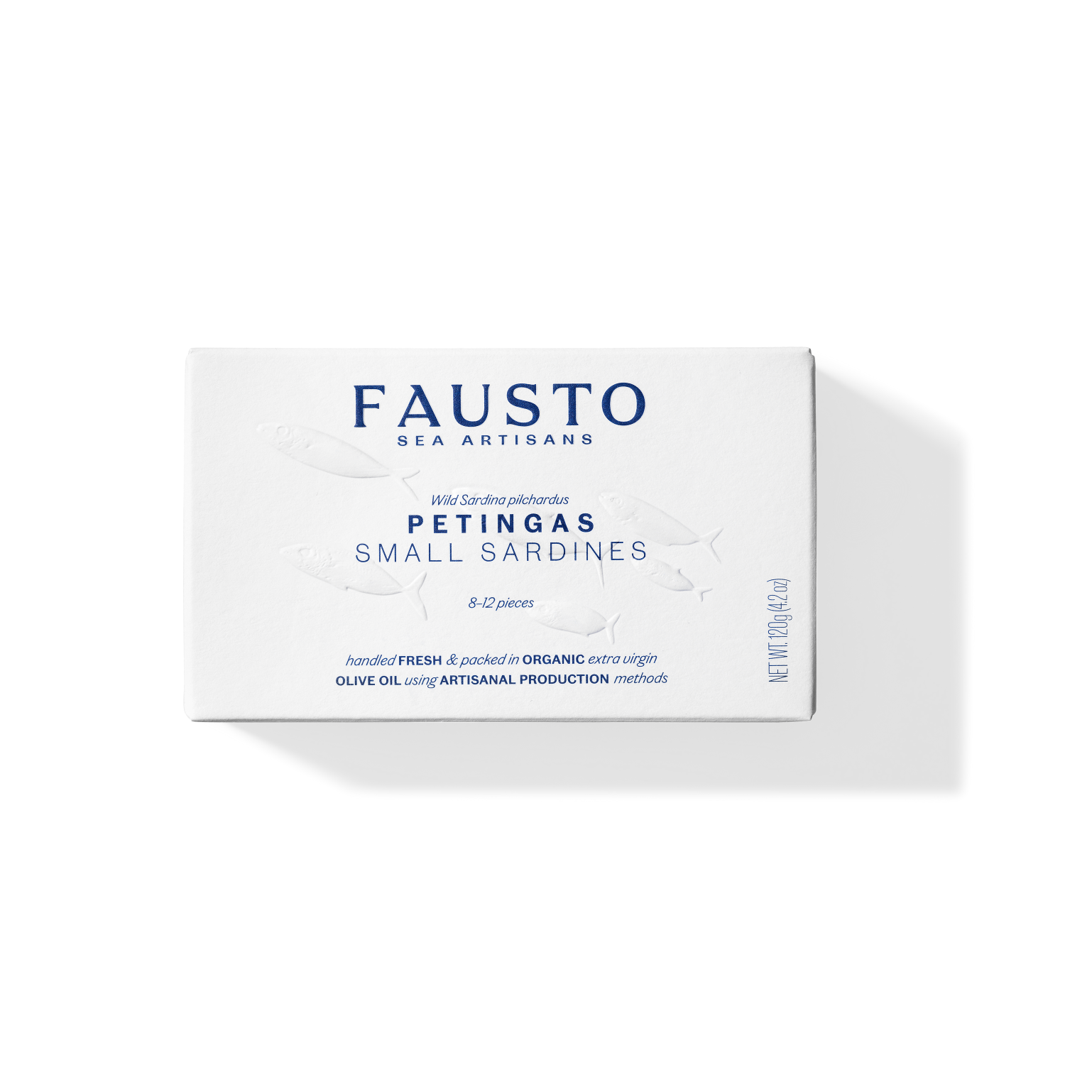 Fausto Wild Small Sardines in Organic Extra Virgin Olive Oil