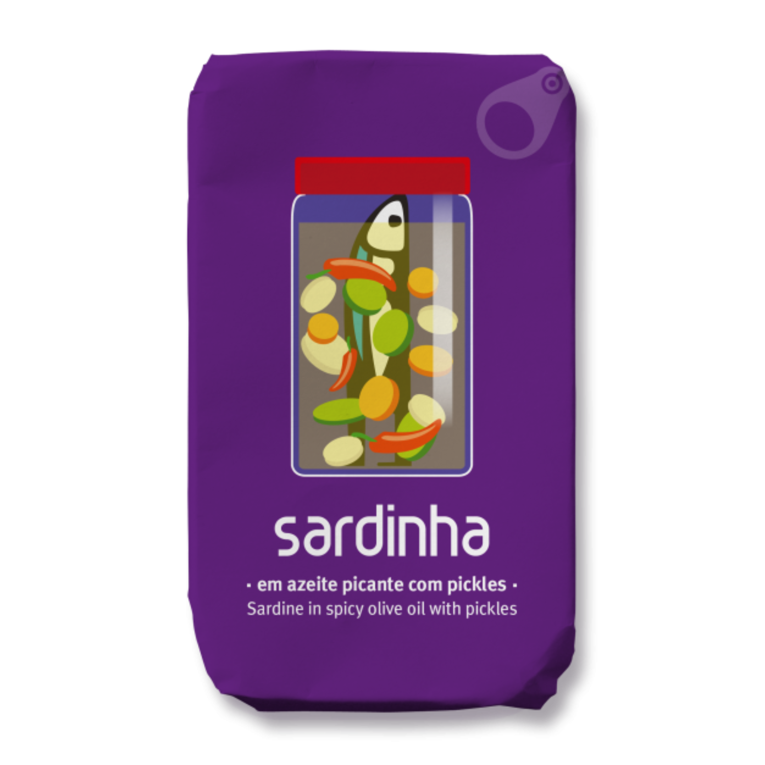 Sardinha Sardines in Spicy Olive Oil with Pickles