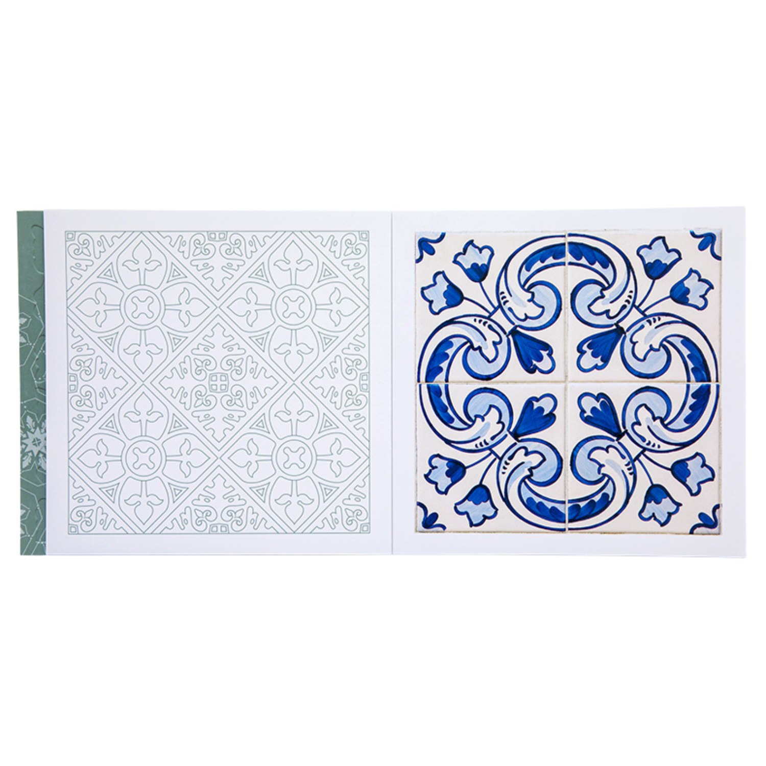 Azulejos - Patterns of Portugal (Detachable Postcards and Tile Patterns to Color)