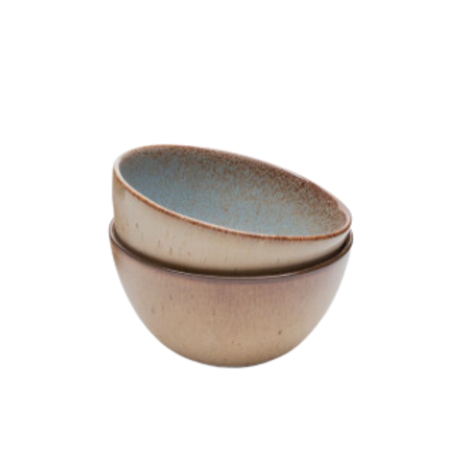 Terrafina Light Blue Flower Seeds Cereal Bowl - Set of 2