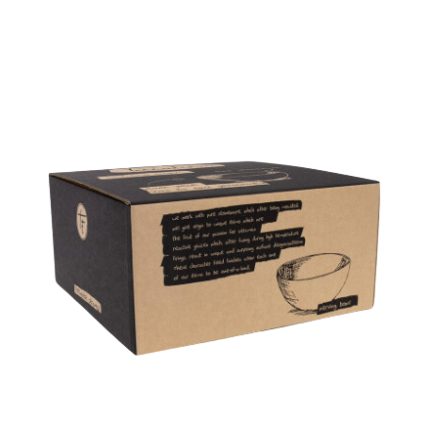 Terrafina Light Blue Flower Seeds Serving Bowl