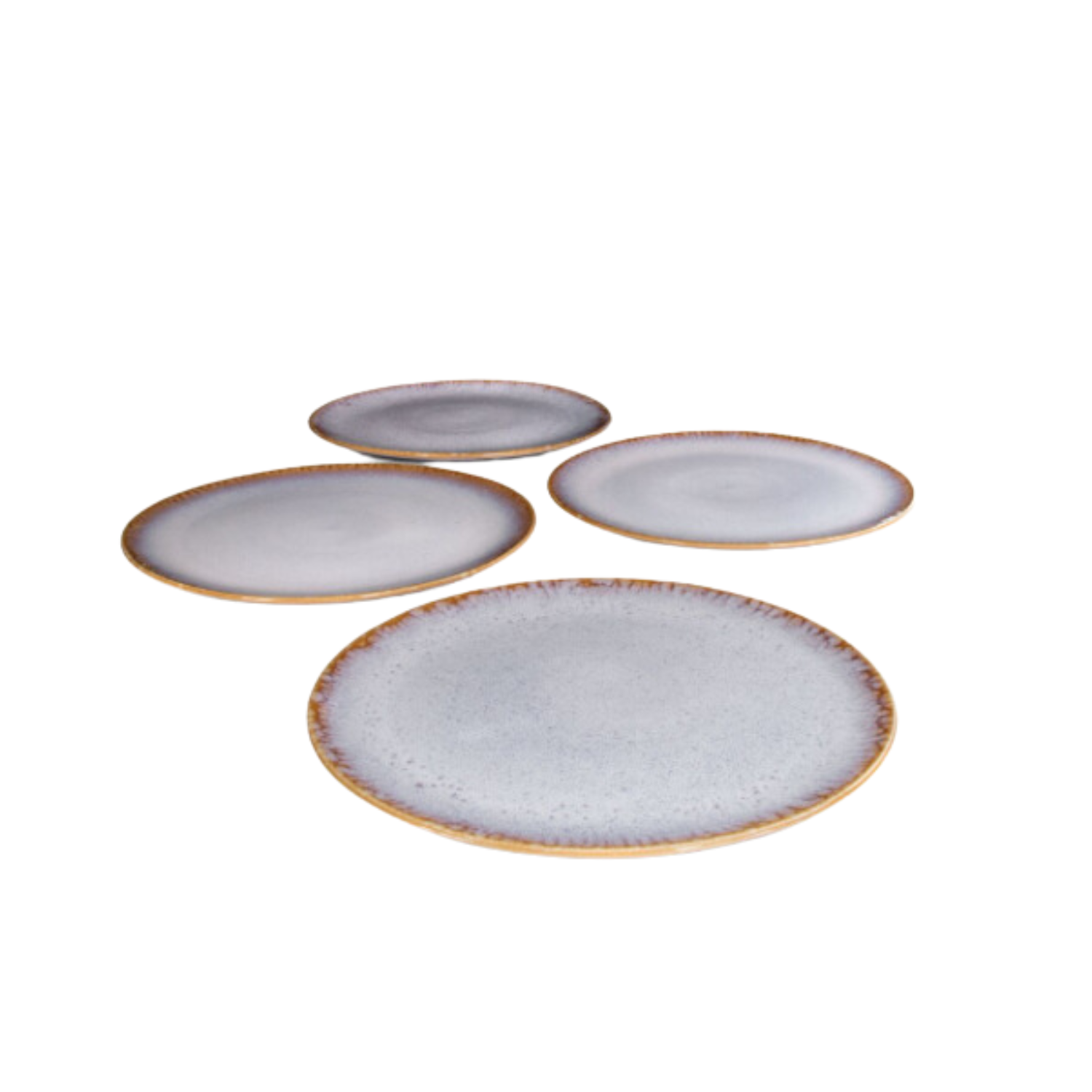 Terrafina Cream Amazônia Dinner Plate - Set of 4