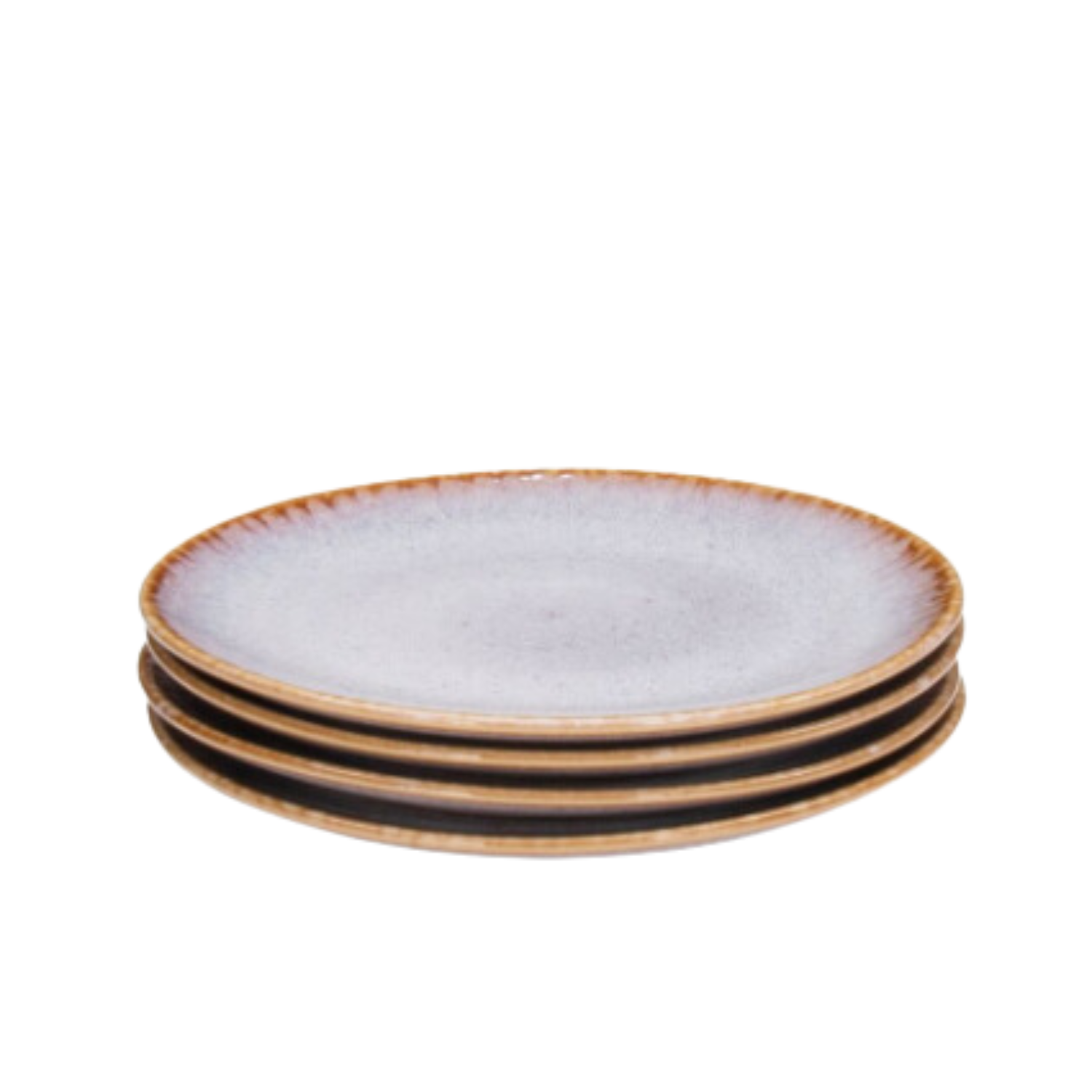 Terrafina Cream Amazônia Salad Plate - Set of 4