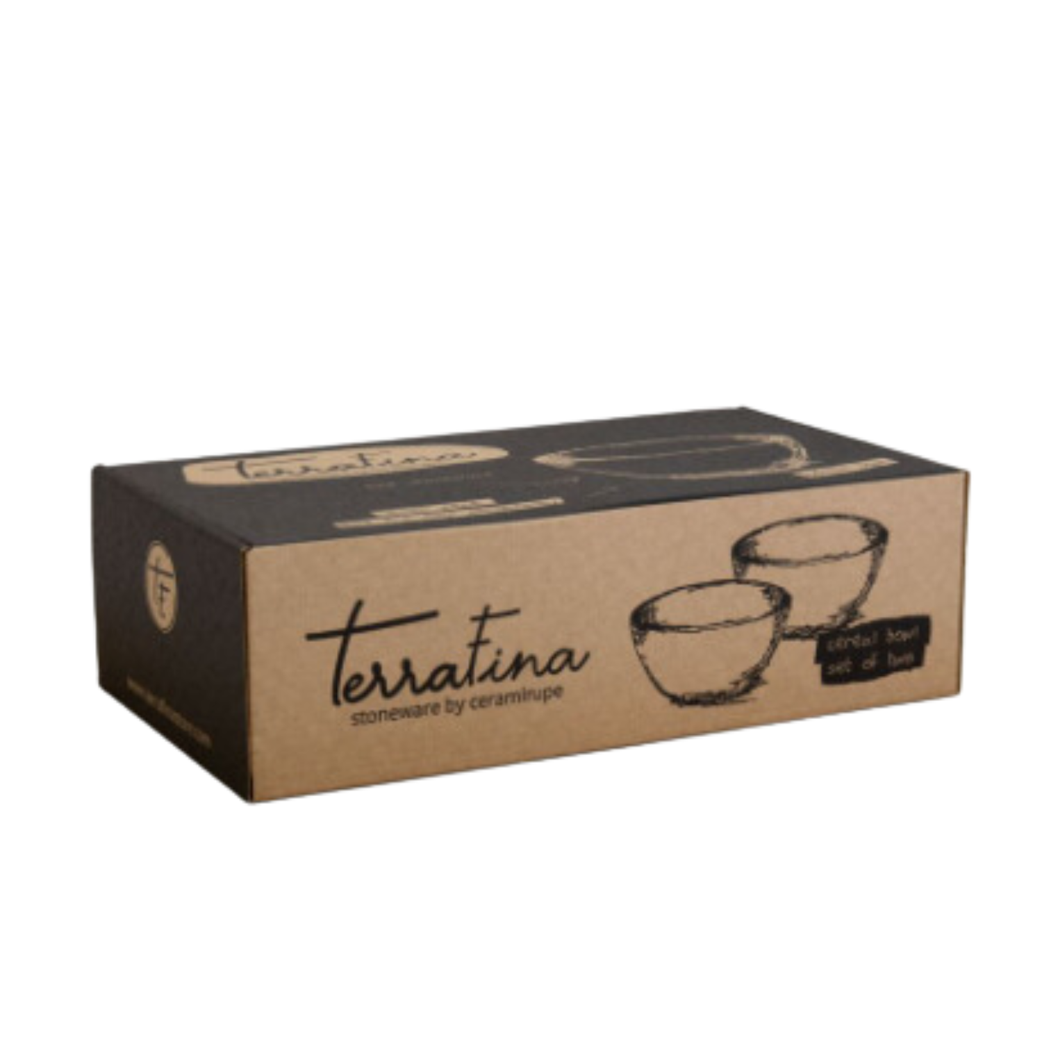 Terrafina Cream Amazônia Cereal Bowl - Set of 2