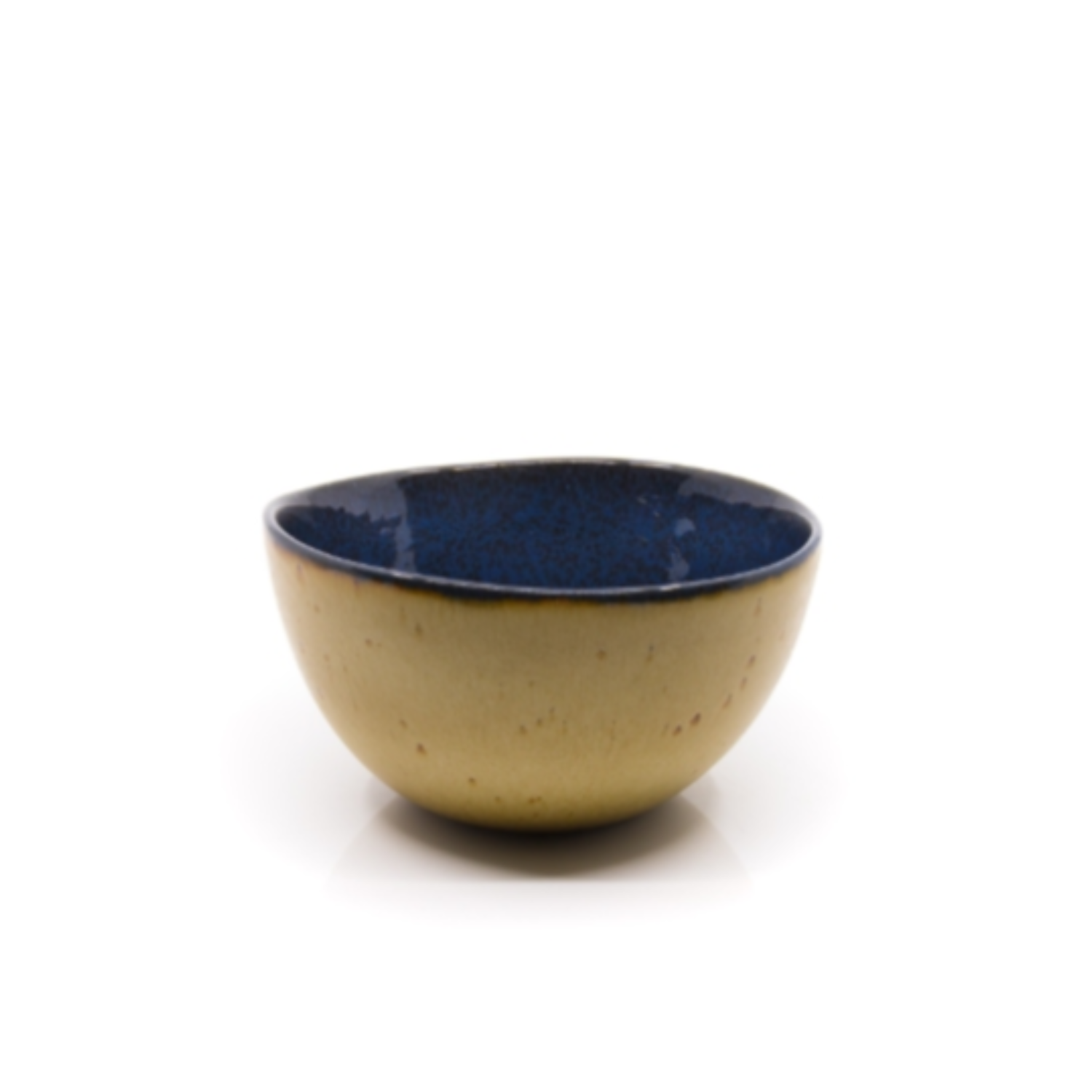 Terrafina Dark Blue Flower Seeds Cereal Bowl - Set of 2