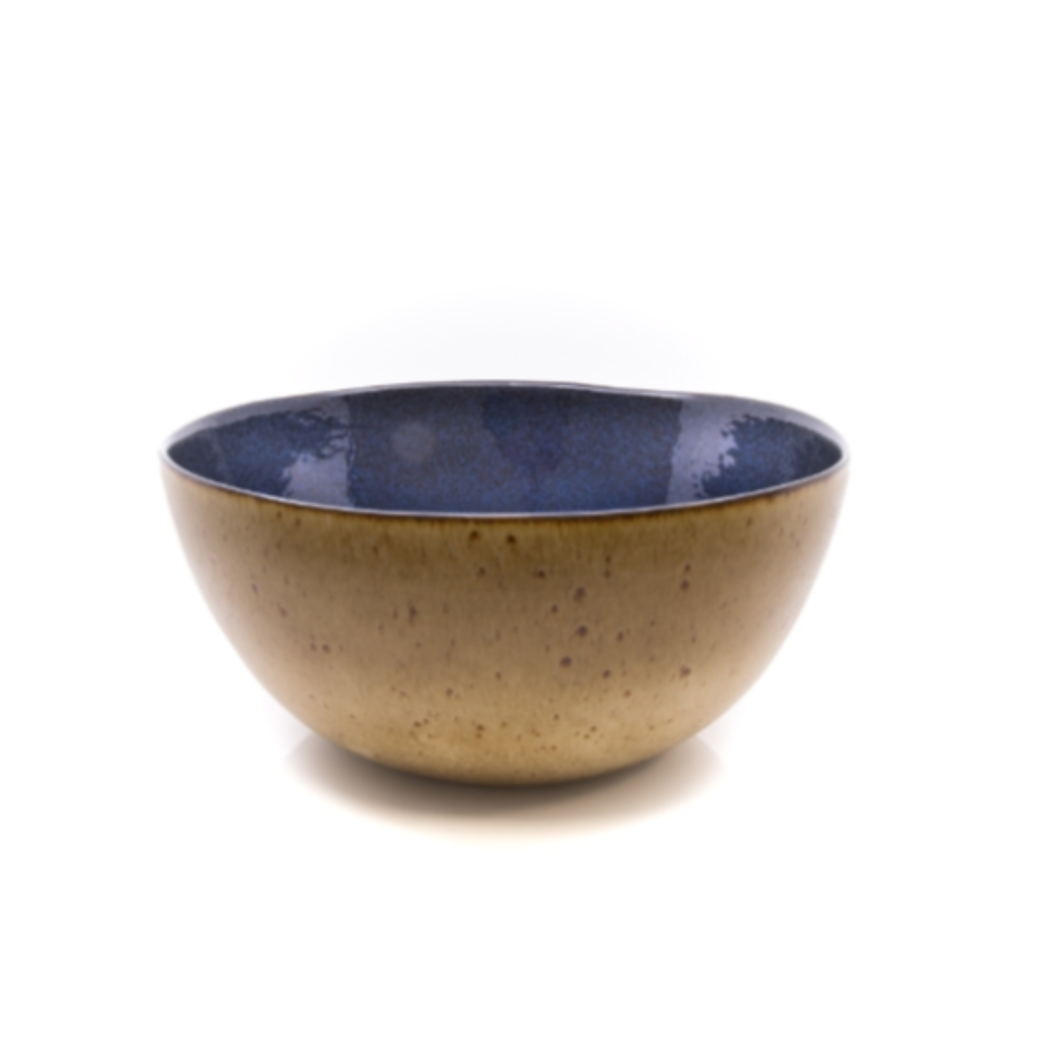 Terrafina Dark Blue Flower Seeds Serving Bowl