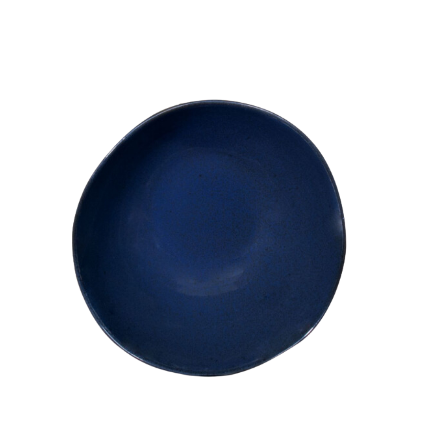 Terrafina Dark Blue Flower Seeds Serving Bowl