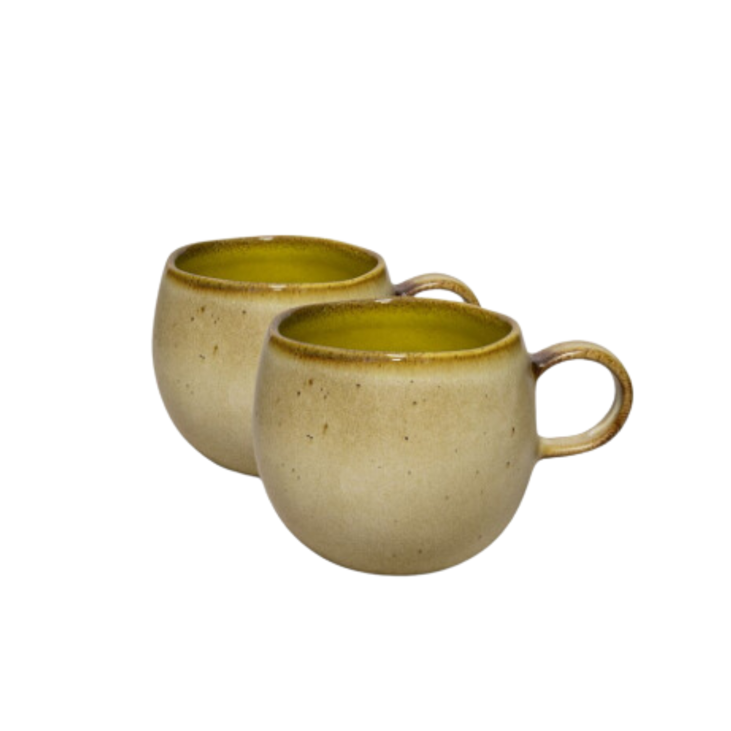 Terrafina Yellow Flower Seeds Mug - Set of 2