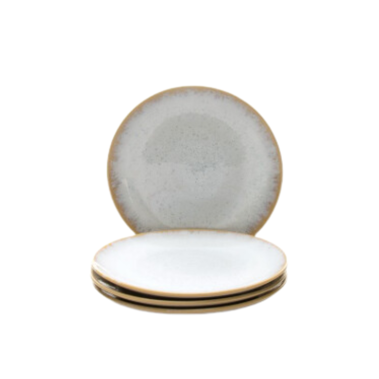 Terrafina White Amazonia Salad Plate - Set of 4