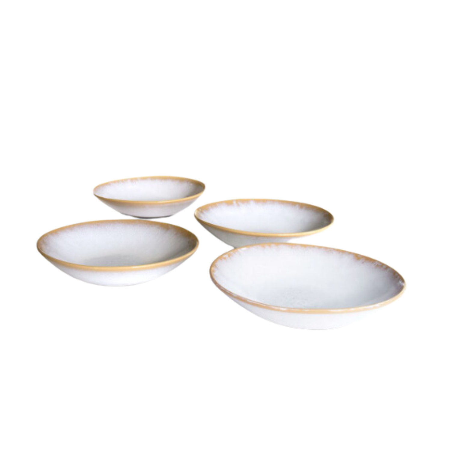 Terrafina White Amazonia Pasta/Soup Plate - Set of 4