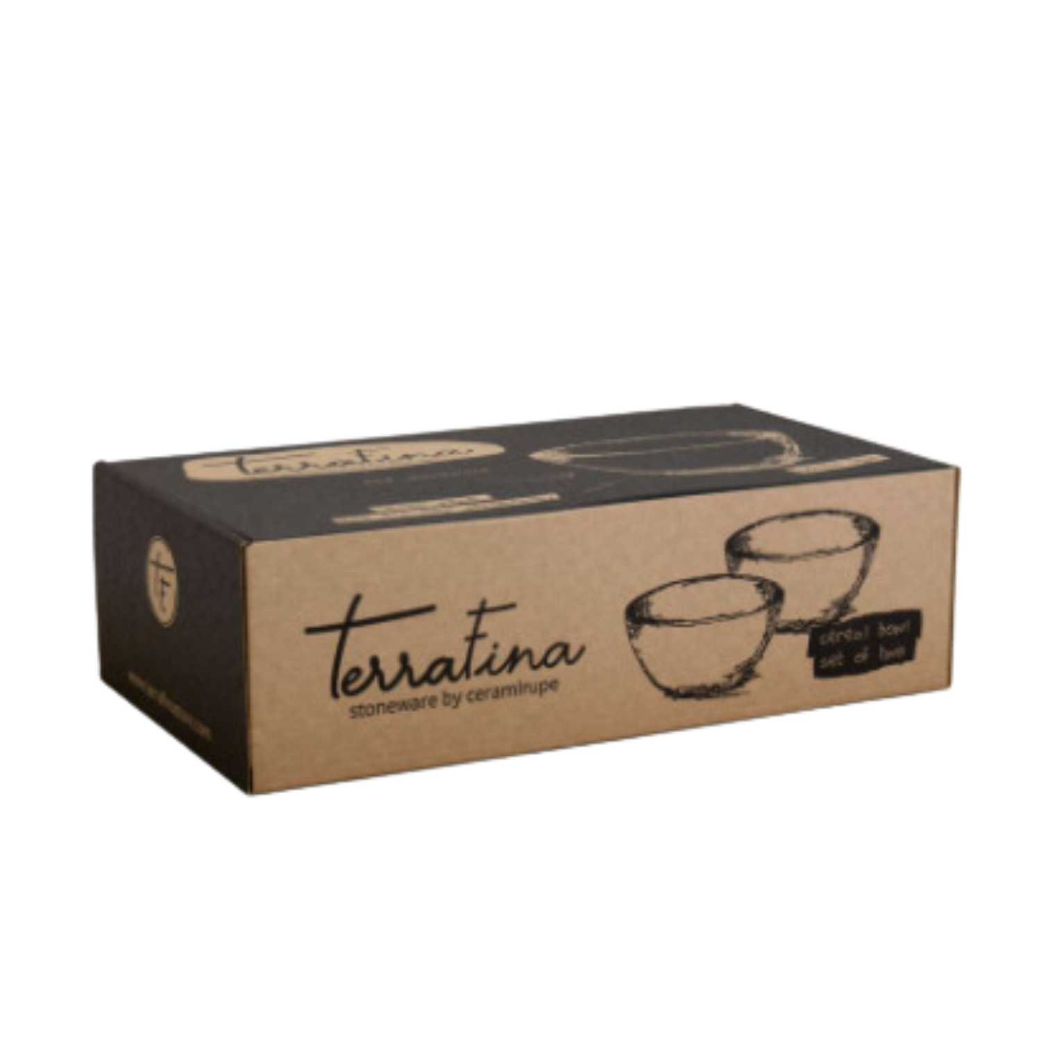 Terrafina White Amazonia Cereal Bowl - Set of 2