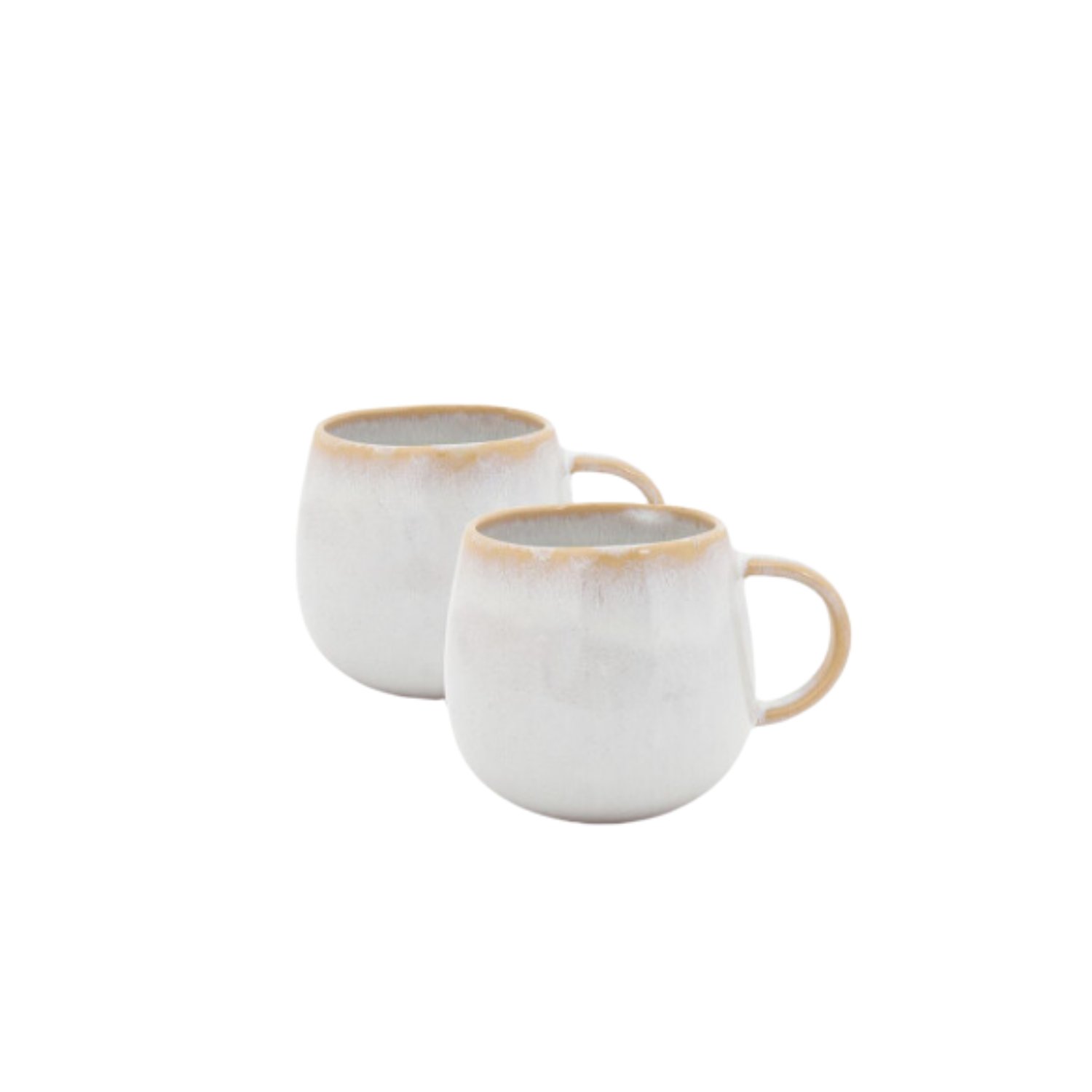 Terrafina White Amazonia Mug - Set of 2