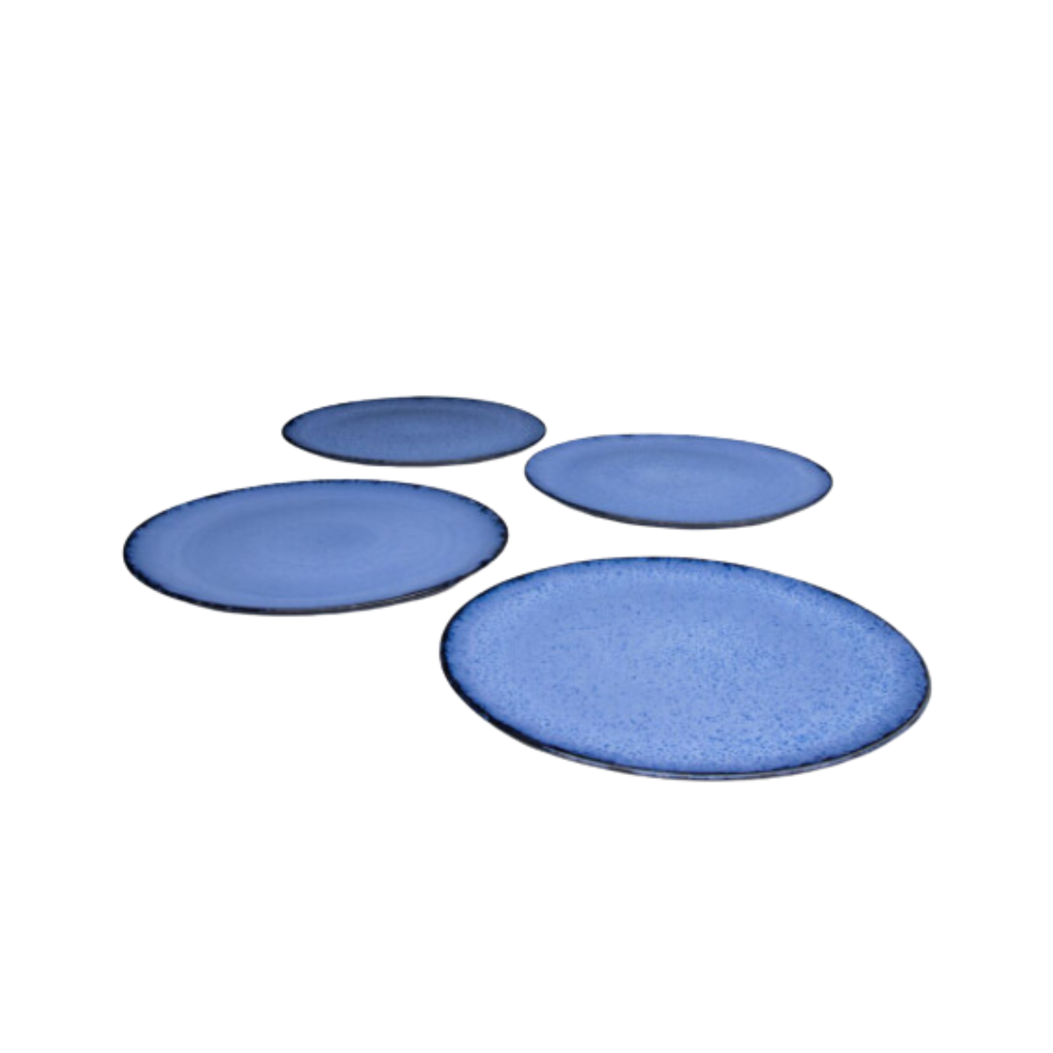 Terrafina Blue Amazonia Dinner Plate - Set of 4