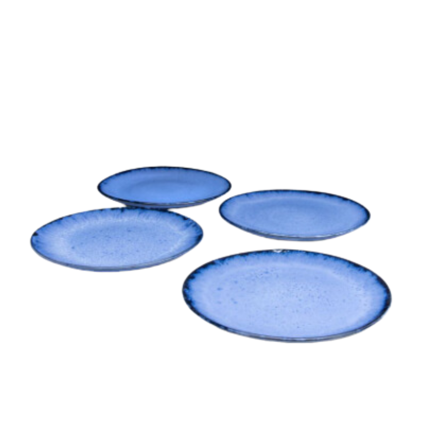 Terrafina Blue Amazonia Salad Plate - Set of 4