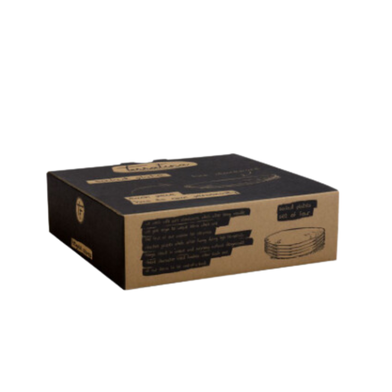 Terrafina Blue Amazonia Salad Plate - Set of 4