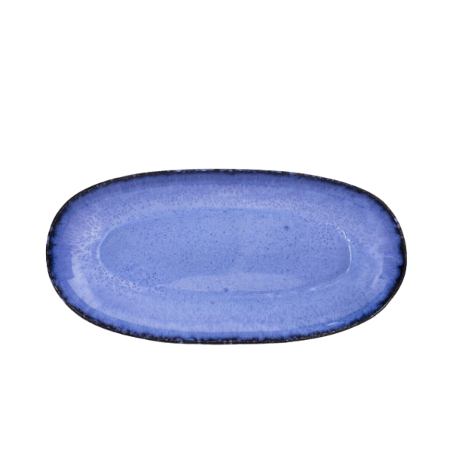 Terrafina Blue Amazonia Oval Serving - Set of 4