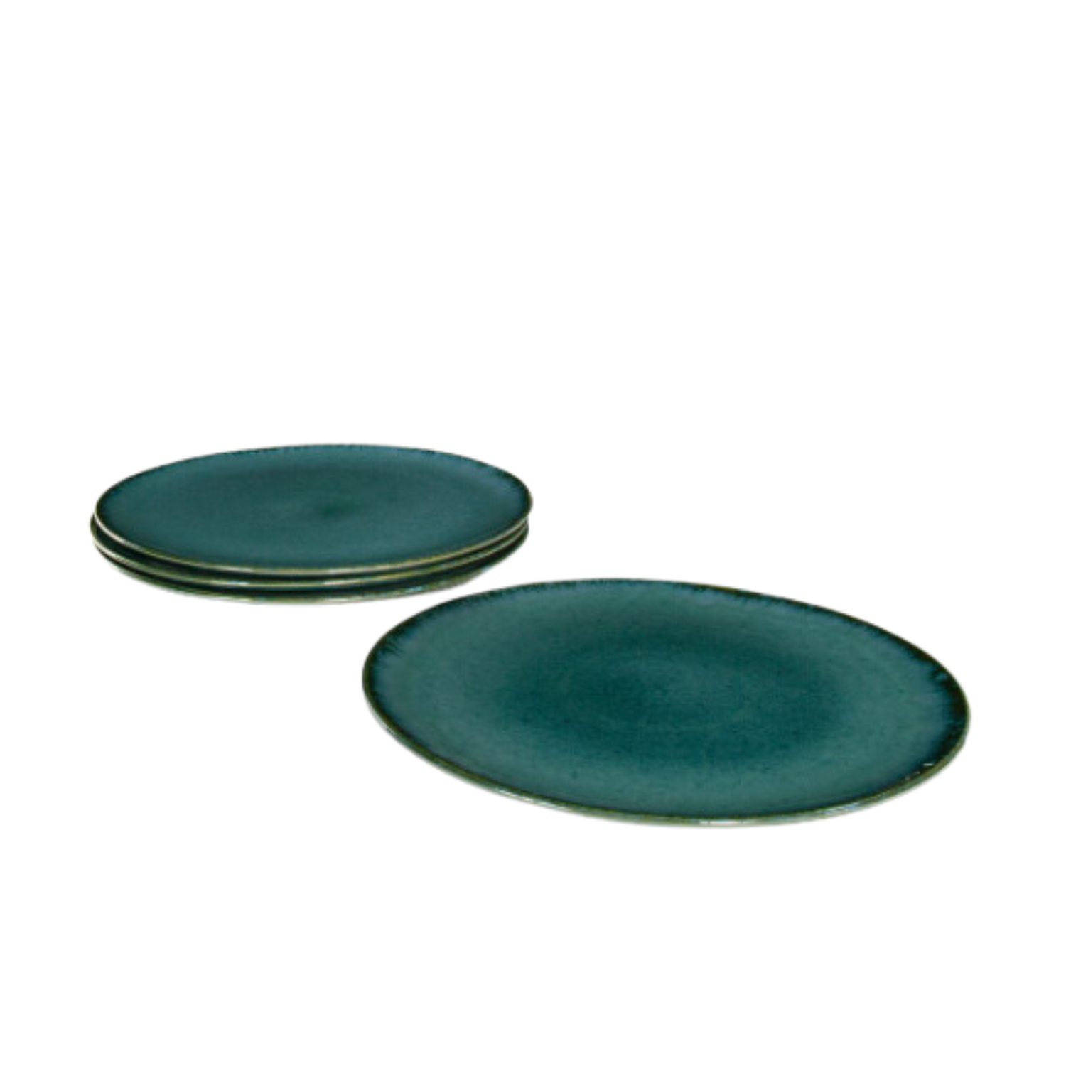 Terrafina Green Amazonia Dinner Plate - Set of 4