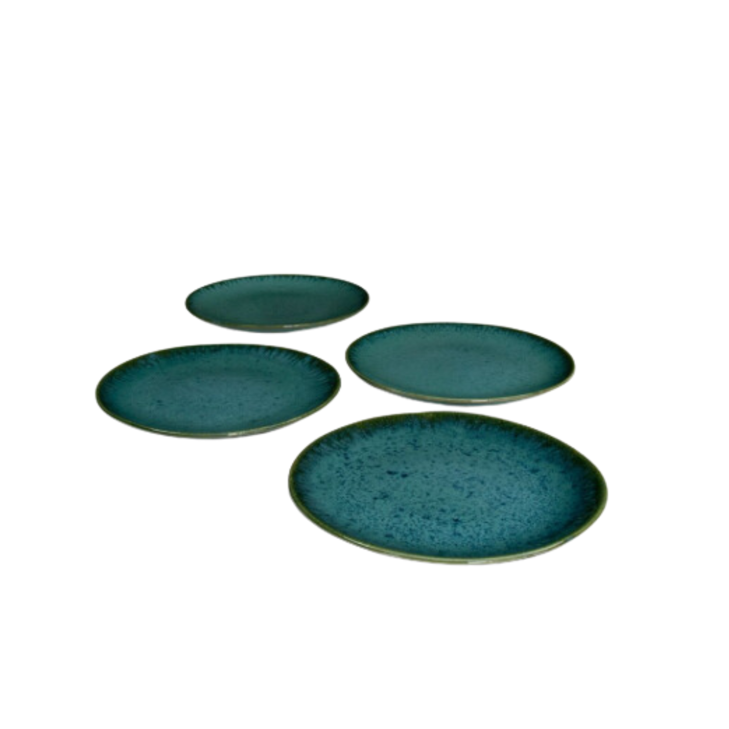 Terrafina Green Amazonia Salad Plate - Set of 4