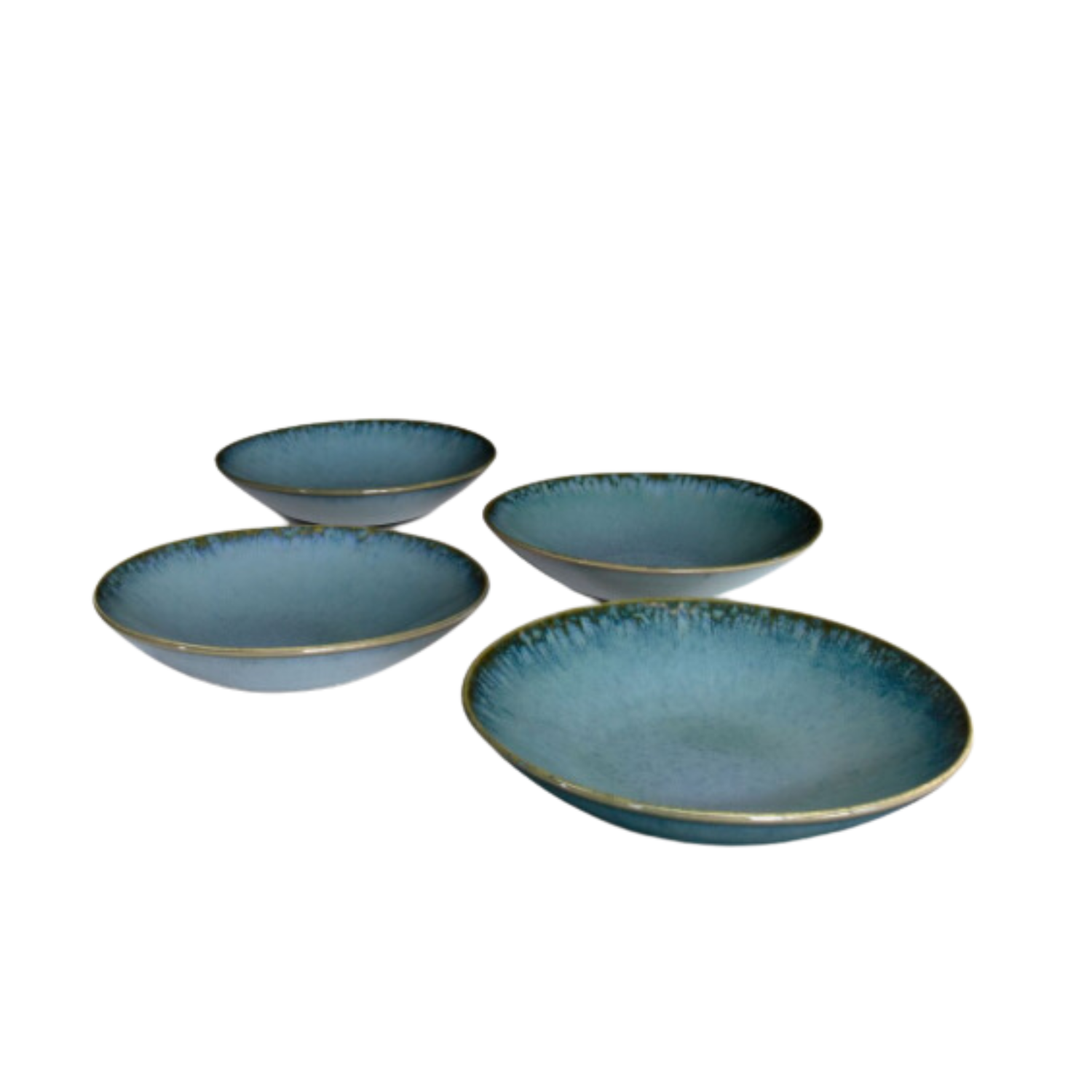 Terrafina Green Amazonia Pasta/Soup Plate - Set of 4