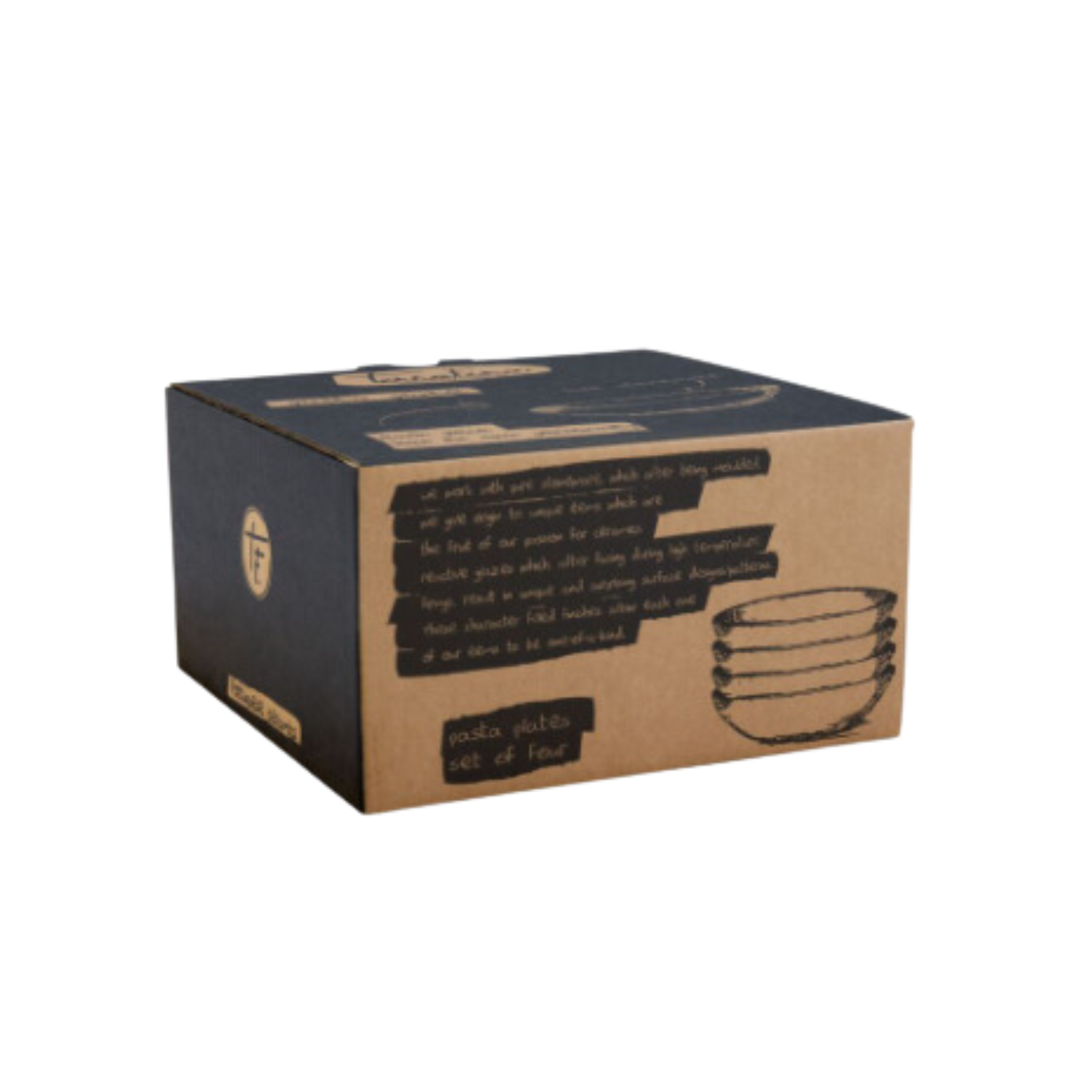 Terrafina Green Amazonia Pasta/Soup Plate - Set of 4