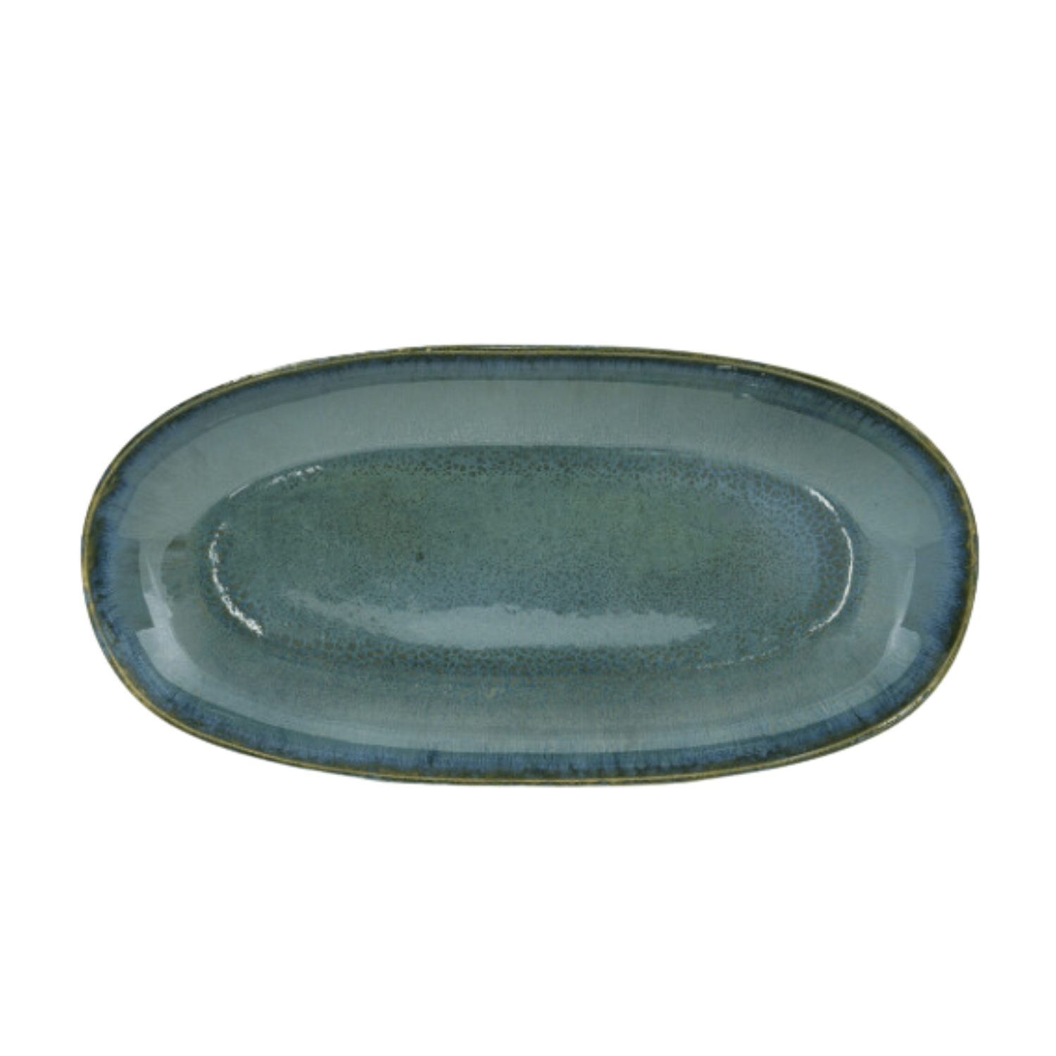 Terrafina Green Amazonia Oval Serving - Set of 4