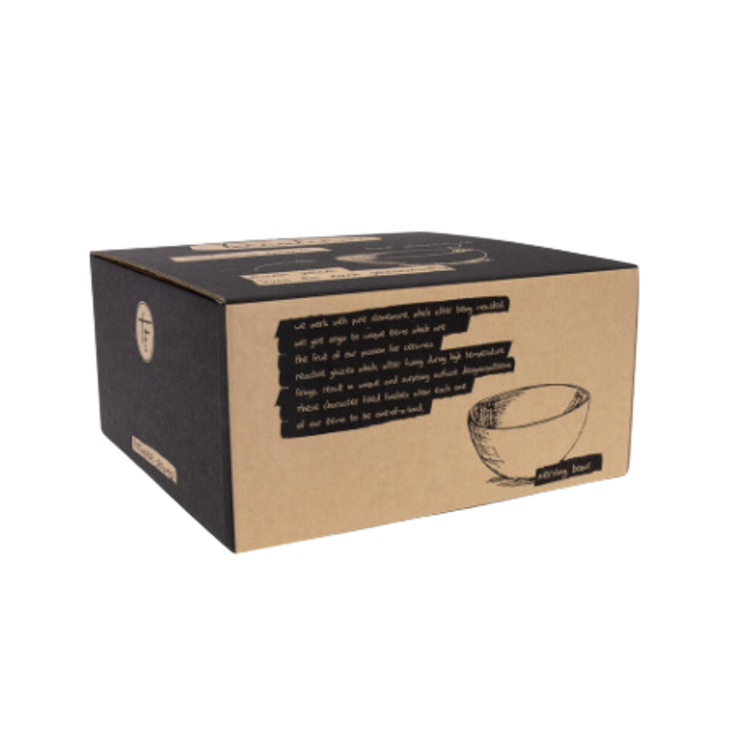 Terrafina Brown Coffee Serving Bowl