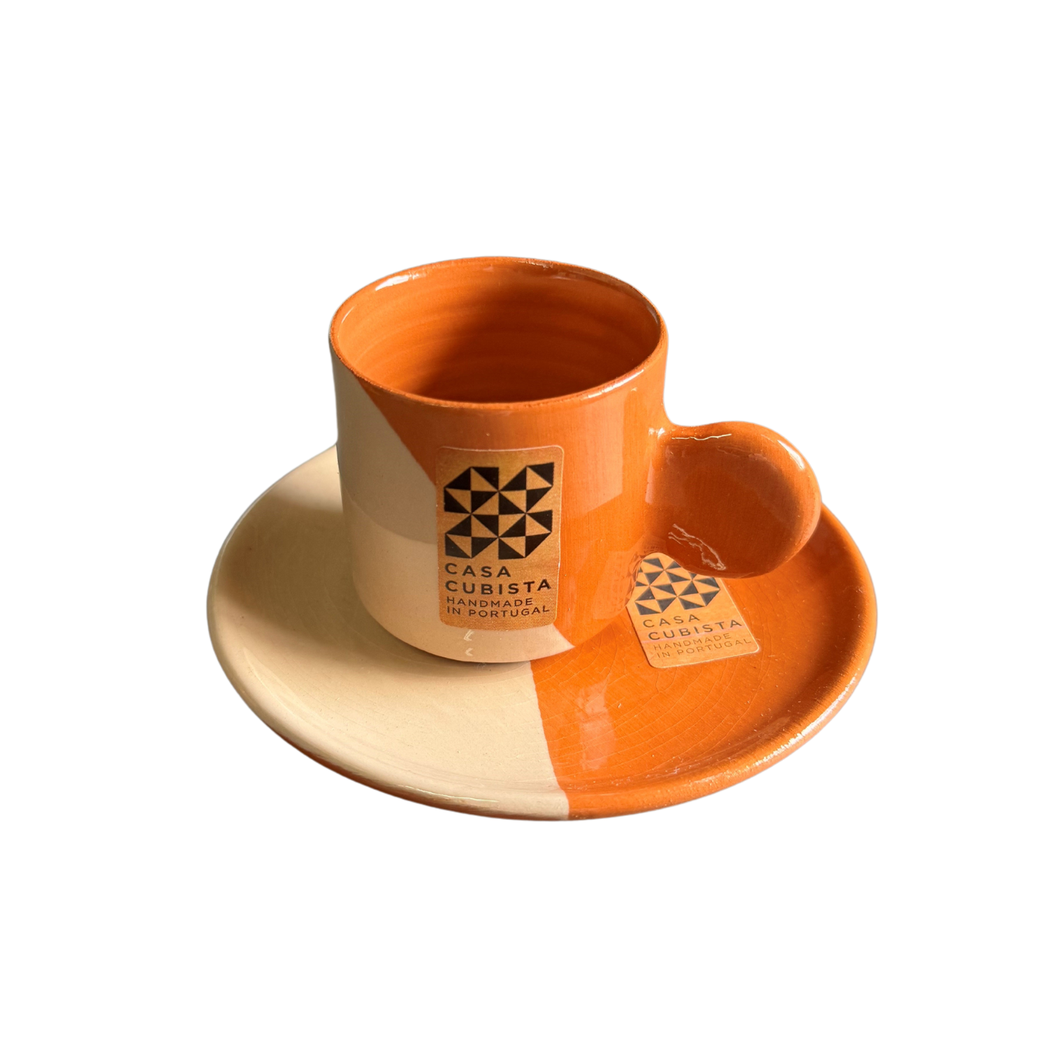 Casa Cubista Dipped Espresso Cup and Saucer
