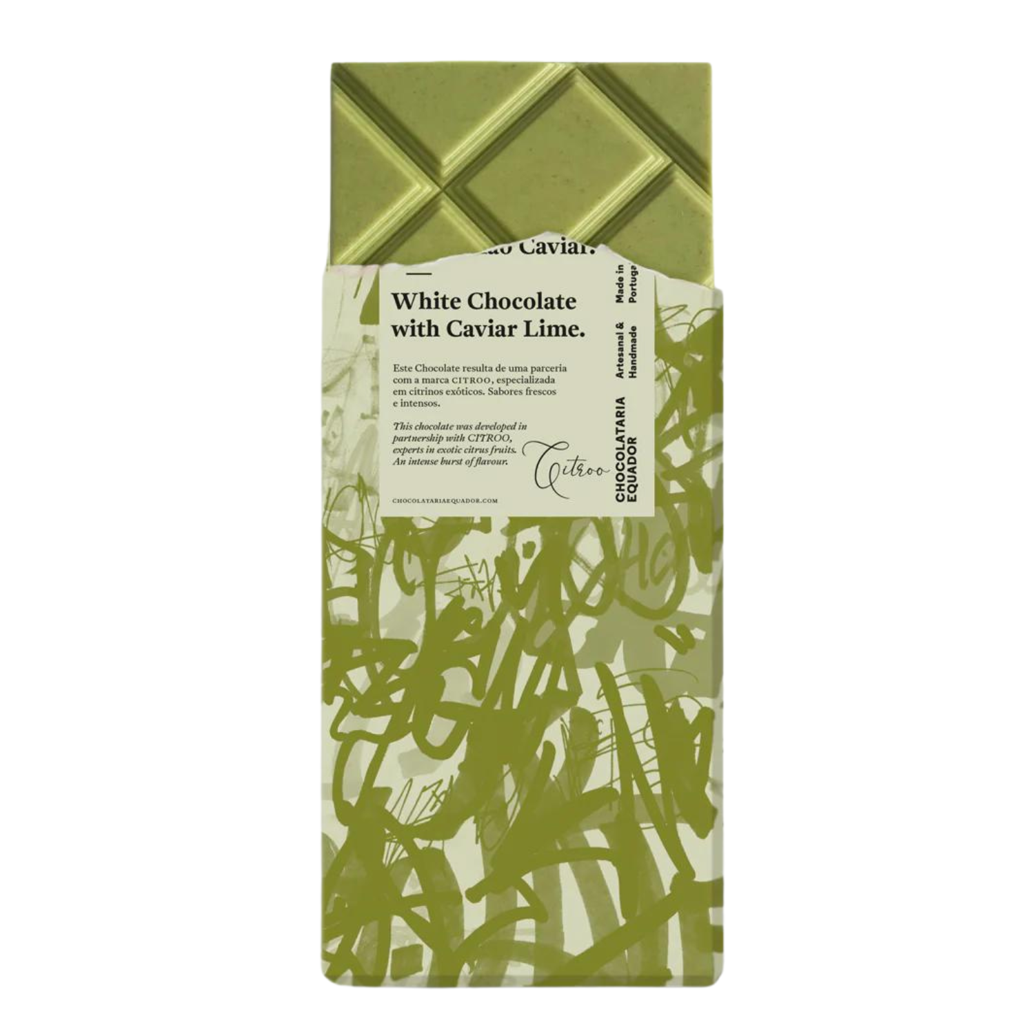 Chocolataria Equador White Chocolate with Caviar Lime