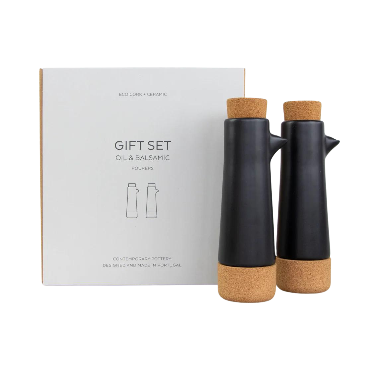 LIGA Ceramic Gift Set | Oil + Vinegar Dispenser