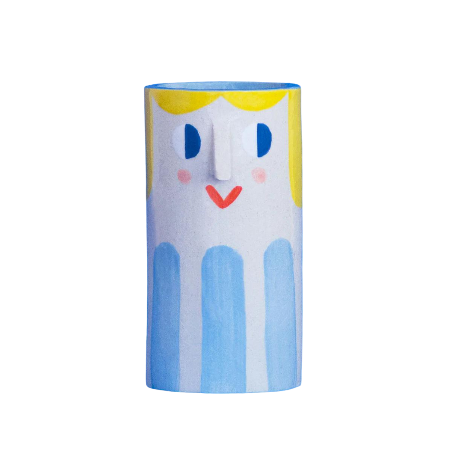 Ana Seixas Girl with Stripes Ceramic Vase