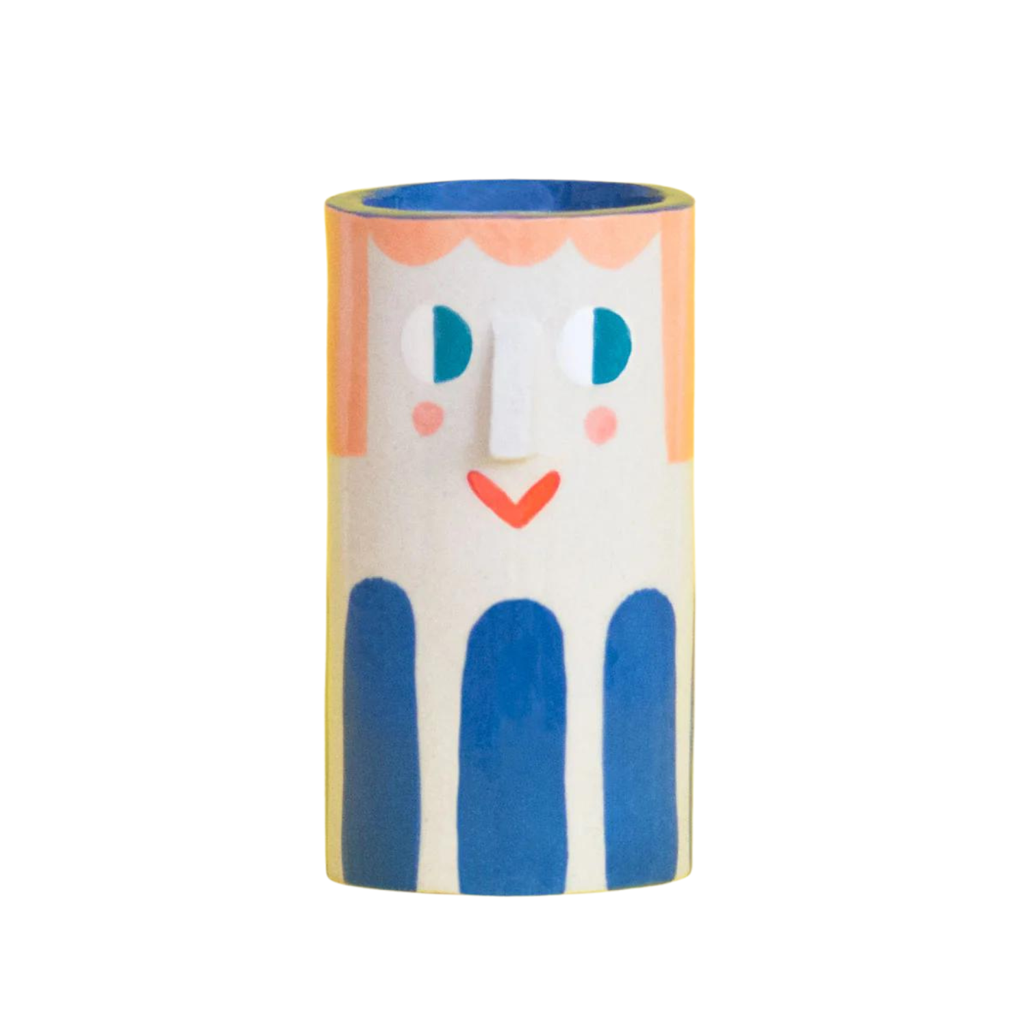 Ana Seixas Girl with Stripes Ceramic Vase