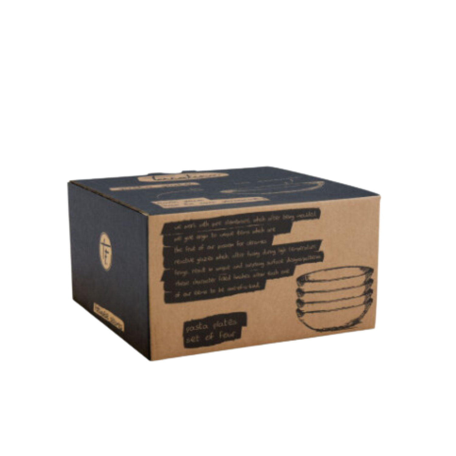 Terrafina Light Blue Flower Seeds Cereal Bowl - Set of 2