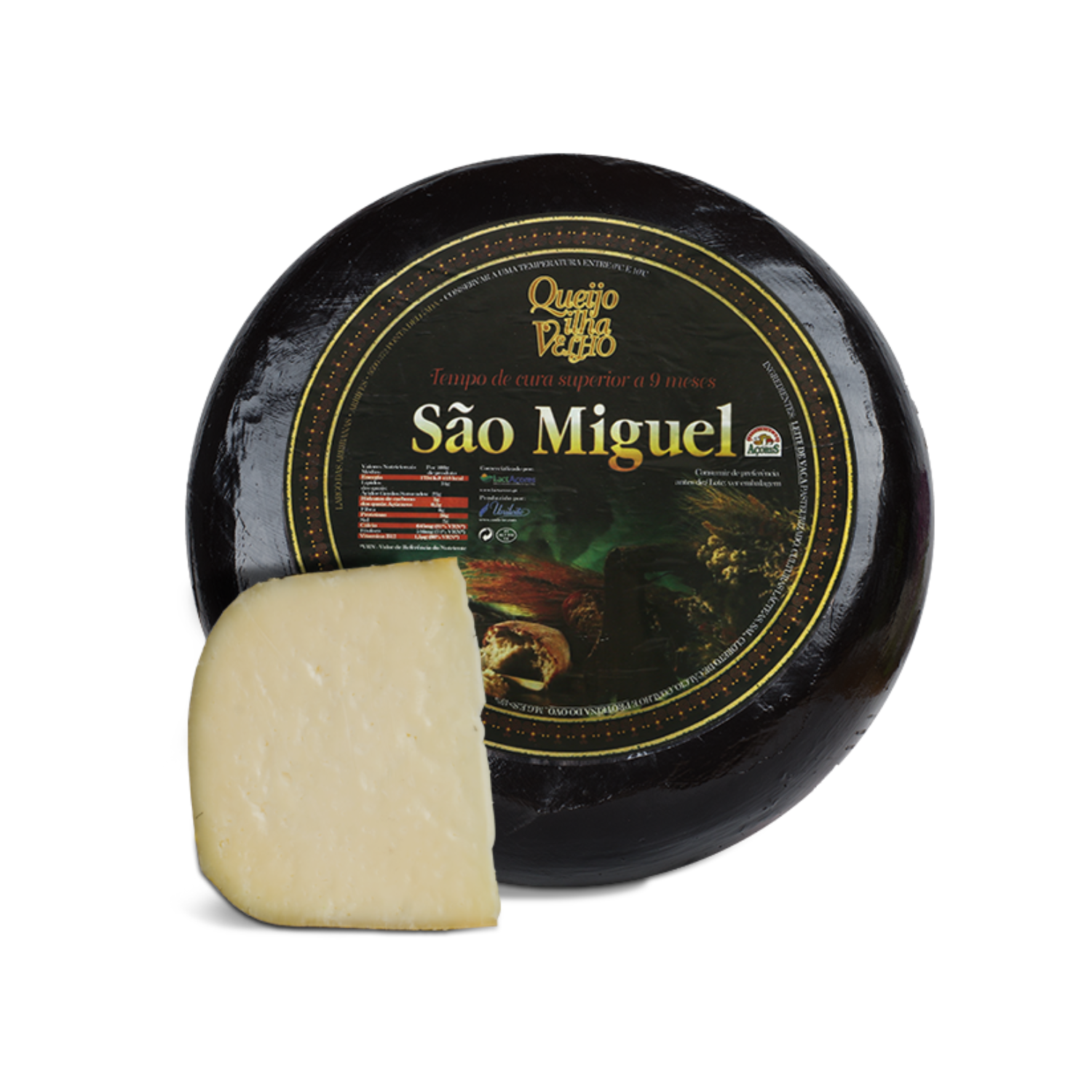 Queijo S. Miguel Black Aged 9 Months DOP (Denominação de Origem Protegida)