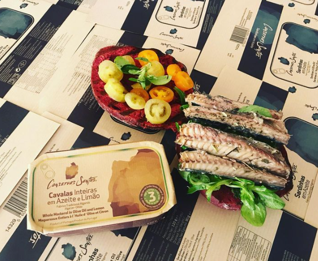 Conservas Santos Whole Mackerel in Olive Oil and Lemon