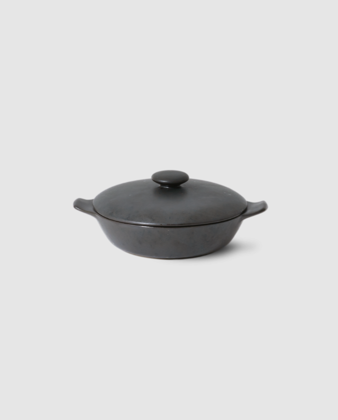Terrafina Yin Black Tapas Dish with Lid