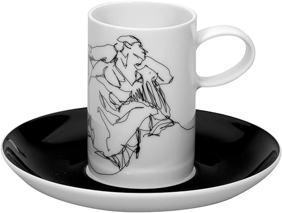 Vista Alegre Fado Set of 4 Coffee Cups and Saucers