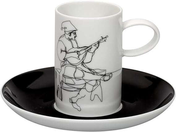 Vista Alegre Fado Set of 4 Coffee Cups and Saucers | Portugalia