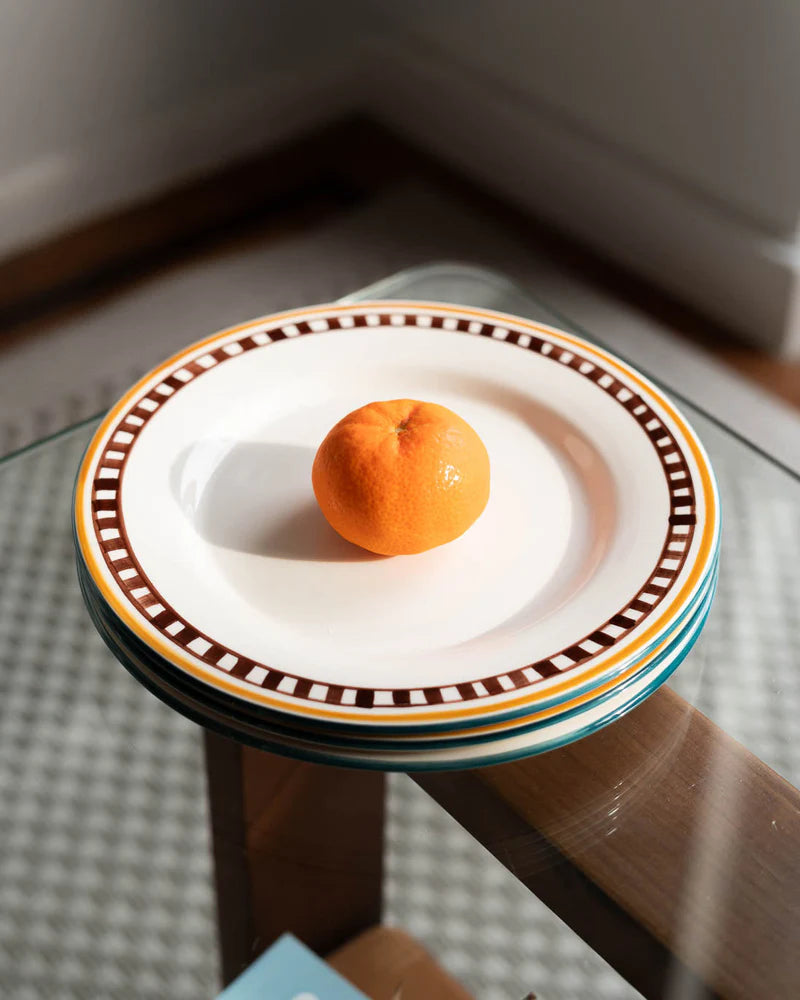 Valsa Ray Hand-Painted Dessert Plate